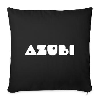 Azubi Tshirt - Sofakissenbezug 45 x 45 cm - Schwarz - Vorne