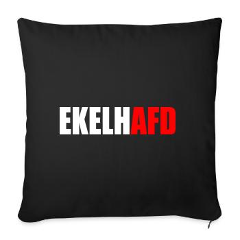 ekelhafd - Sofakissenbezug 45 x 45 cm - Schwarz - Vorne