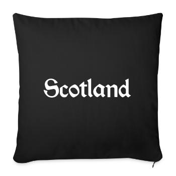 SCOTLAND - Sofa pillowcase 17,3'' x 17,3'' (45 x 45 cm) - black - Front