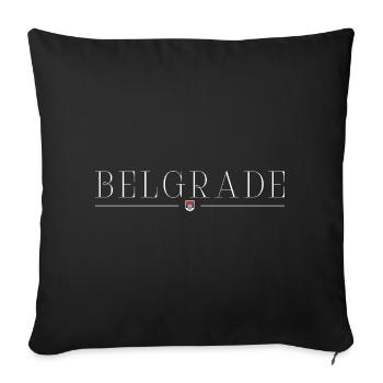 I love Belgrade - Sofa pillowcase 17,3'' x 17,3'' (45 x 45 cm) - black - Front