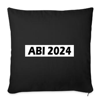 Abi 2024 - Sofakissenbezug 45 x 45 cm - Schwarz - Vorne
