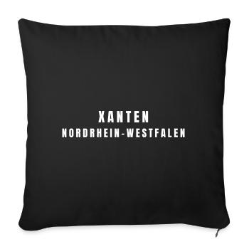 Seligenstadt, Hesse - Sofa pillowcase 17,3'' x 17,3'' (45 x 45 cm) - black - Front