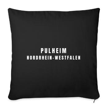 Pulheim, Rhénanie-du-Nord-Westphalie - Housse de coussin décorative 45 x 45 cm - noir - Devant