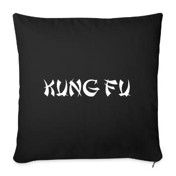 KUNG FU - Sofa pillowcase 17,3'' x 17,3'' (45 x 45 cm) - black - Front