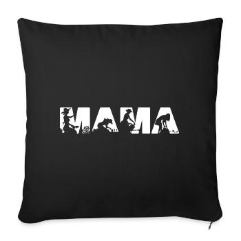 Gärtnern Mama Life Plant Mama Hobbyist Botanical - Sofakissenbezug 45 x 45 cm - Schwarz - Vorne