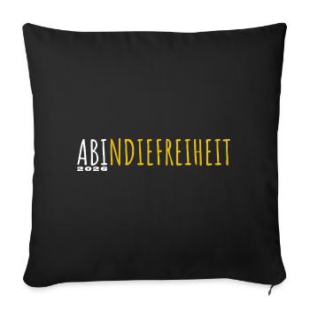 Off to freedom 2026 - Abitur - Matura - Sofa pillowcase 17,3'' x 17,3'' (45 x 45 cm) - black - Front
