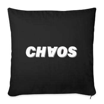Chaos - Housse de coussin décorative 45 x 45 cm - noir - Devant