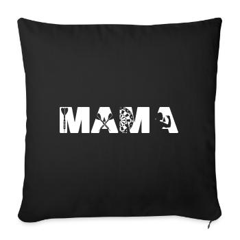 Conseil sportif du Dart Master Retro Sunset Pub - Housse de coussin décorative 45 x 45 cm - noir - Devant