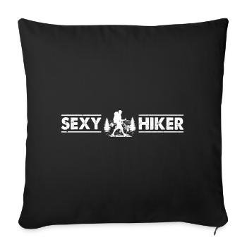 Sexy Hiker Outdoor Hiking Mountain Hiker - Sofa pillowcase 17,3'' x 17,3'' (45 x 45 cm) - black - Front