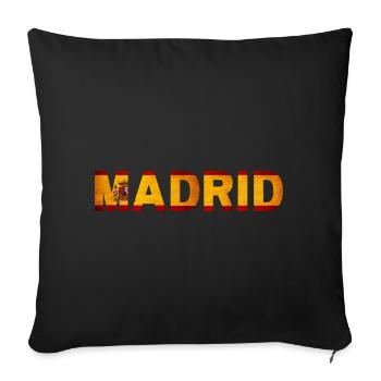 Madrid - Sofa pillowcase 17,3'' x 17,3'' (45 x 45 cm) - black - Front