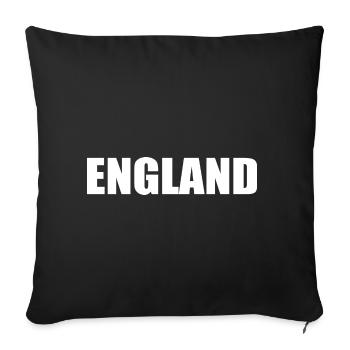 England - Sofa pillowcase 17,3'' x 17,3'' (45 x 45 cm) - black - Front