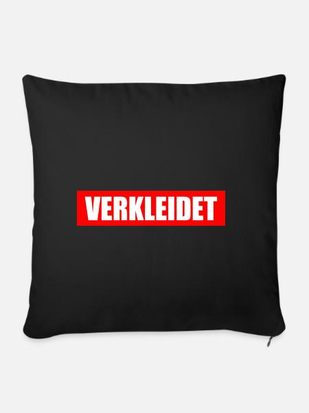 Verkleidet - Sofakissenbezug 45 x 45 cm - Schwarz