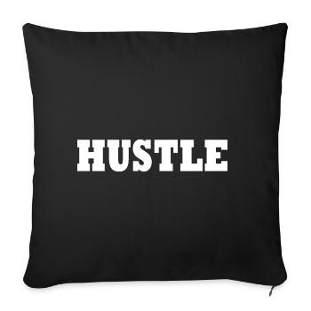 Hustle - Sofa pillowcase 17,3'' x 17,3'' (45 x 45 cm) - black - Front