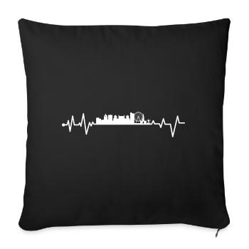 En attente de conception - Housse de coussin décorative 45 x 45 cm - noir - Devant