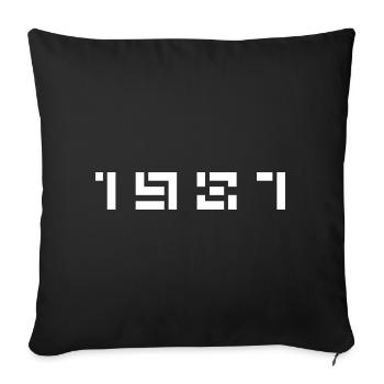 Year of Birth Birthday Born In - Made in 1987 - Sofa pillowcase 17,3'' x 17,3'' (45 x 45 cm) - black - Front