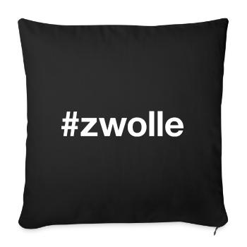 ZWOLLE, Netherlands, Netherlands - Sofa pillowcase 17,3'' x 17,3'' (45 x 45 cm) - black - Front