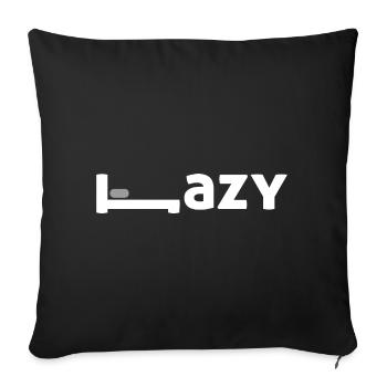 Lazy - Sofa pillowcase 17,3'' x 17,3'' (45 x 45 cm) - black - Front