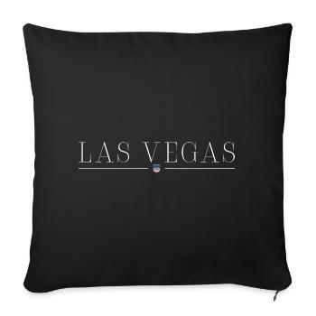 Las Vegas Fan T-Shirt Outfit Design - Housse de coussin décorative 45 x 45 cm - noir - Devant