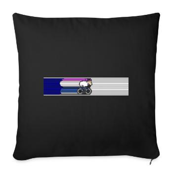 Tri Cycling - Sofa pillowcase 17,3'' x 17,3'' (45 x 45 cm) - black - Front