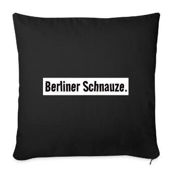 Berlin Snout Shirt Simple Capital - Sofa pillowcase 17,3'' x 17,3'' (45 x 45 cm) - black - Front
