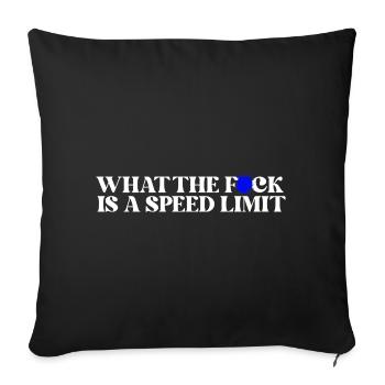 Car - Sofa pillowcase 17,3'' x 17,3'' (45 x 45 cm) - black - Front