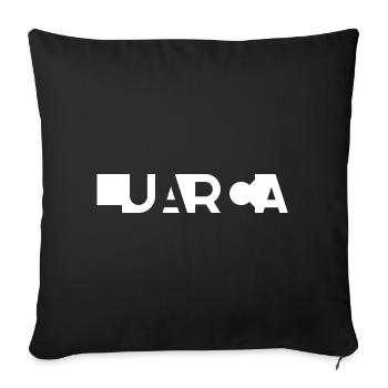 LUARCA – Asturias – Spain - Sofa pillowcase 17,3'' x 17,3'' (45 x 45 cm) - black - Front