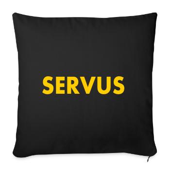 Servus - Sofakissenbezug 45 x 45 cm - Schwarz - Vorne