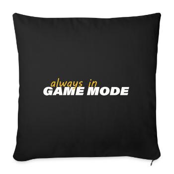 TOUJOURS EN MODE JEU - Housse de coussin décorative 45 x 45 cm - noir - Devant