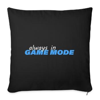 TOUJOURS EN MODE JEU - Housse de coussin décorative 45 x 45 cm - noir - Devant