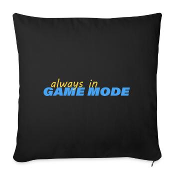 TOUJOURS EN MODE JEU - Housse de coussin décorative 45 x 45 cm - noir - Devant