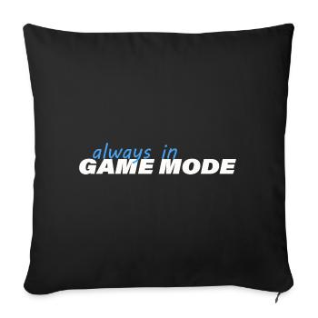 TOUJOURS EN MODE JEU - Housse de coussin décorative 45 x 45 cm - noir - Devant