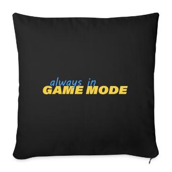 TOUJOURS EN MODE JEU - Housse de coussin décorative 45 x 45 cm - noir - Devant