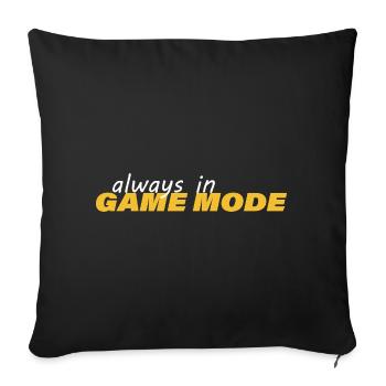 TOUJOURS EN MODE JEU - Housse de coussin décorative 45 x 45 cm - noir - Devant