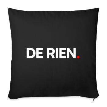 De rien - Housse de coussin décorative 45 x 45 cm - noir - Devant