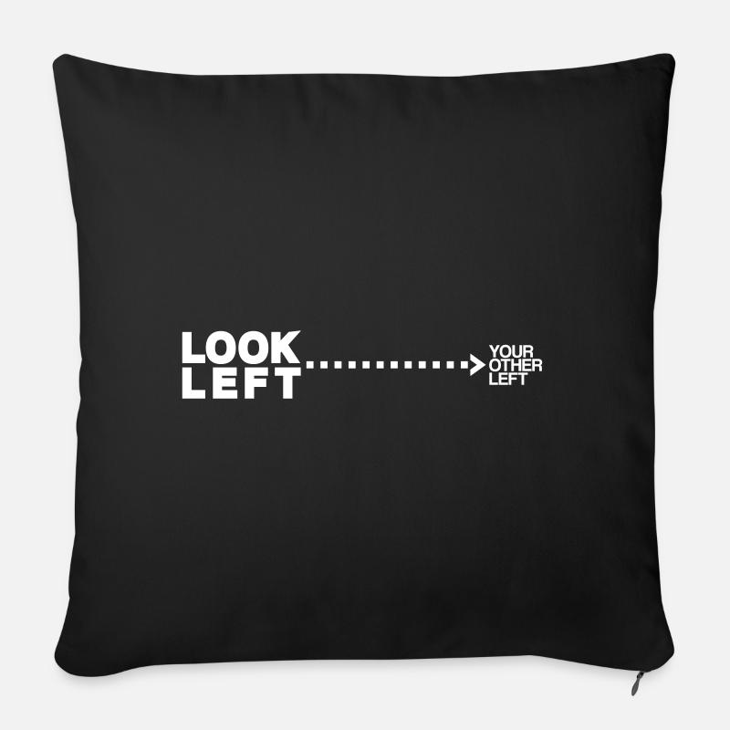 Geek - Housse de coussin décorative 45 x 45 cm - noir