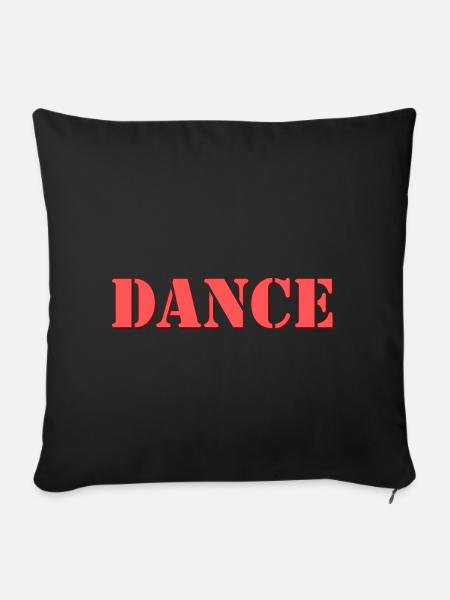 dance - Sofakissenbezug 45 x 45 cm - Schwarz