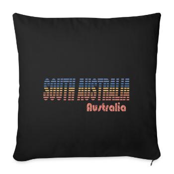 SOUTH AUSTRALIA - Sofa pillowcase 17,3'' x 17,3'' (45 x 45 cm) - black - Front