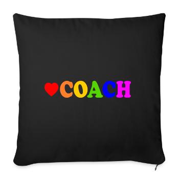 Coach - Sofa pillowcase 17,3'' x 17,3'' (45 x 45 cm) - black - Front