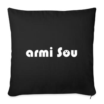 armi Sou - Sofakissenbezug 45 x 45 cm - Schwarz - Vorne