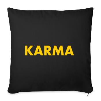 Karma - Sofa pillowcase 17,3'' x 17,3'' (45 x 45 cm) - black - Front