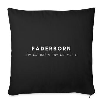 Coordonnées Paderborn - Housse de coussin décorative 45 x 45 cm - noir - Devant