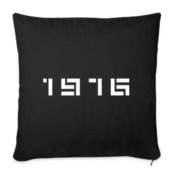 Geburtsjahr Geburtstag Born In - Made in 1976 - Sofakissenbezug 45 x 45 cm - Schwarz - Vorne