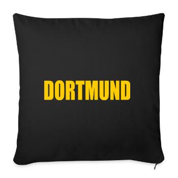 Dortmund - Housse de coussin décorative 45 x 45 cm - noir - Devant