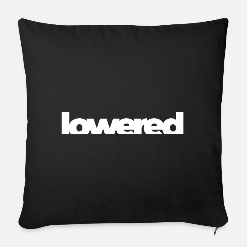lowered - Sofakissenbezug 45 x 45 cm - Schwarz