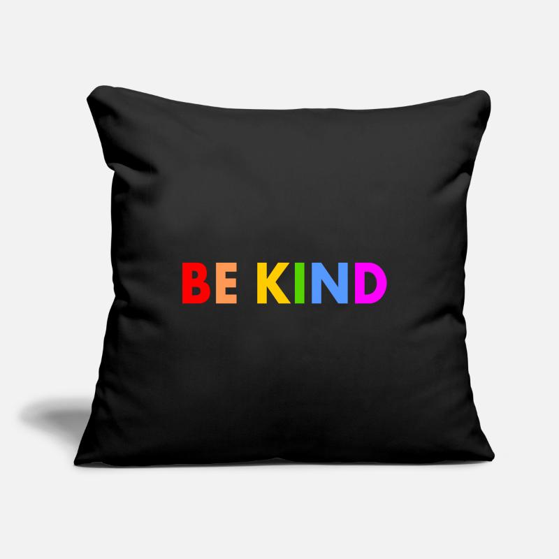 Be kind Housse de coussin décorative 45 x 45 cm
