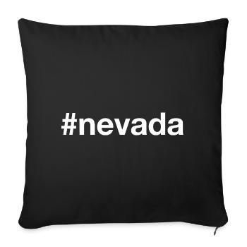 NEVADA Hashtag - Sofa pillowcase 17,3'' x 17,3'' (45 x 45 cm) - black - Front