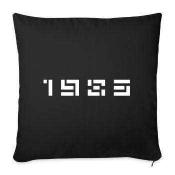 Geburtsjahr Geburtstag Born In - Made in 1983 - Sofakissenbezug 45 x 45 cm - Schwarz - Vorne