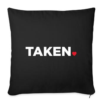 Pris - Housse de coussin décorative 45 x 45 cm - noir - Devant