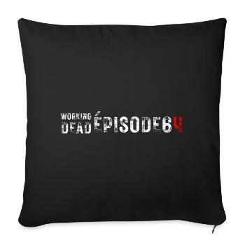 réforme des retraites manifestation - Housse de coussin décorative 45 x 45 cm - noir - Devant