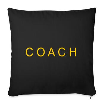 Coach - Sofakissenbezug 45 x 45 cm - Schwarz - Vorne